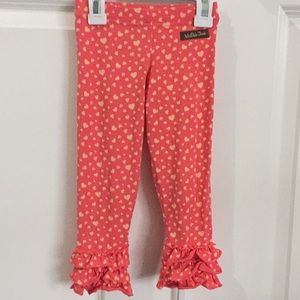 Matilda Jane heart ruffle leggings ❤️